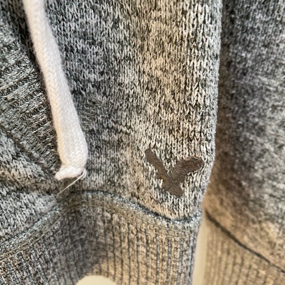 American Eagle Outfitters Zip Up Sherpa lined Sweatshirt size Small, Gray - Picture 4 of 6